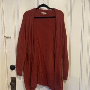 Cozy Rosy Rust Chenille Sweater